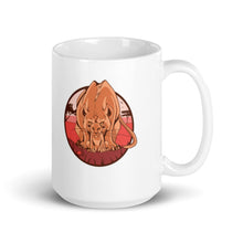 Load image into Gallery viewer, #MothersLove Lioness White glossy mug