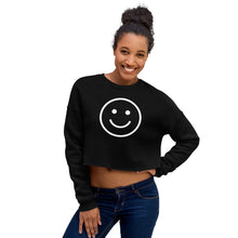 Load image into Gallery viewer, Smiley Face Crop Sweatshirt
