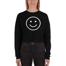 Load image into Gallery viewer, Smiley Face Crop Sweatshirt