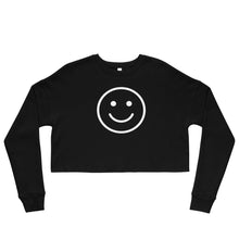 Load image into Gallery viewer, Smiley Face Crop Sweatshirt