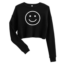 Load image into Gallery viewer, Smiley Face Crop Sweatshirt