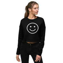 Load image into Gallery viewer, Smiley Face Crop Sweatshirt