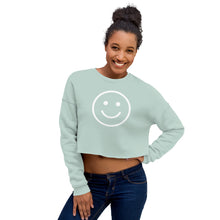 Load image into Gallery viewer, Smiley Face Crop Sweatshirt