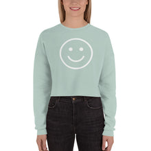 Load image into Gallery viewer, Smiley Face Crop Sweatshirt