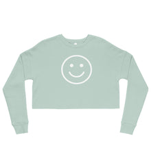 Load image into Gallery viewer, Smiley Face Crop Sweatshirt