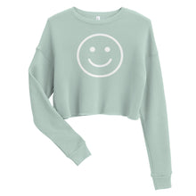 Load image into Gallery viewer, Smiley Face Crop Sweatshirt