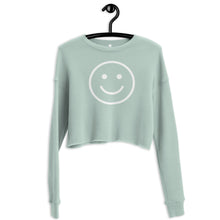 Load image into Gallery viewer, Smiley Face Crop Sweatshirt