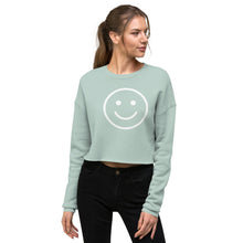 Load image into Gallery viewer, Smiley Face Crop Sweatshirt