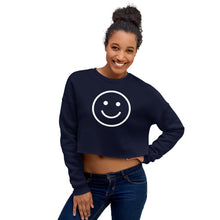 Load image into Gallery viewer, Smiley Face Crop Sweatshirt