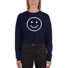 Load image into Gallery viewer, Smiley Face Crop Sweatshirt