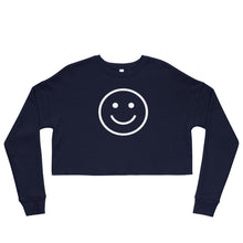 Load image into Gallery viewer, Smiley Face Crop Sweatshirt