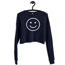 Load image into Gallery viewer, Smiley Face Crop Sweatshirt