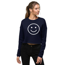 Load image into Gallery viewer, Smiley Face Crop Sweatshirt
