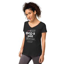 Load image into Gallery viewer, Megapint - Women’s fitted v-neck t-shirt