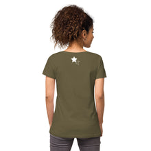 Load image into Gallery viewer, Megapint - Women’s fitted v-neck t-shirt