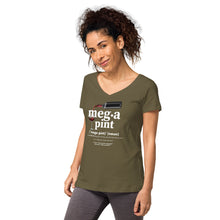 Load image into Gallery viewer, Megapint - Women’s fitted v-neck t-shirt
