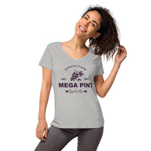 Load image into Gallery viewer, Megapint Depp's Fine Wines Women’s fitted v-neck t-shirt