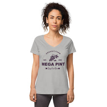 Load image into Gallery viewer, Megapint Depp's Fine Wines Women’s fitted v-neck t-shirt