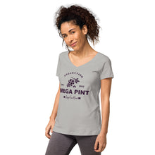Load image into Gallery viewer, Megapint Depp&#39;s Fine Wines Women’s fitted v-neck t-shirt
