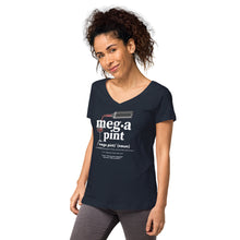 Load image into Gallery viewer, Megapint - Women’s fitted v-neck t-shirt