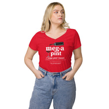 Load image into Gallery viewer, Megapint - Women’s fitted v-neck t-shirt