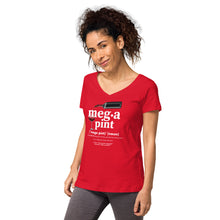 Load image into Gallery viewer, Megapint - Women’s fitted v-neck t-shirt