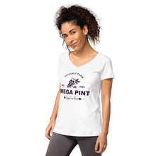 Load image into Gallery viewer, Megapint Depp's Fine Wines Women’s fitted v-neck t-shirt