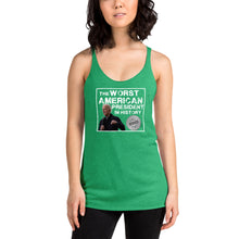 Load image into Gallery viewer, "Winner" #iykyk Women's Racerback Tank (White Lettering V1)