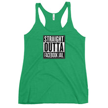 Load image into Gallery viewer, Straight Outta Facebook Jail Women's Racerback Tank (2022)