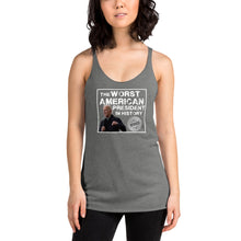 Load image into Gallery viewer, "Winner" #iykyk Women's Racerback Tank (White Lettering V1)