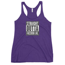 Load image into Gallery viewer, Straight Outta Facebook Jail Women's Racerback Tank (2022)
