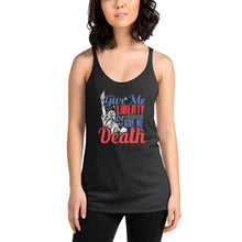 Load image into Gallery viewer, Give Me Liberty Skull Women's Racerback Tank (2022)