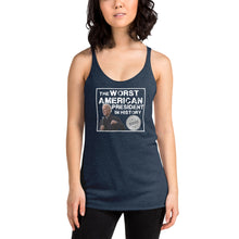 Load image into Gallery viewer, "Winner" #iykyk Women's Racerback Tank (White Lettering V1)