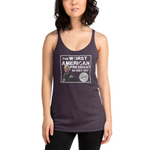 Load image into Gallery viewer, "Winner" #iykyk Women's Racerback Tank (White Lettering V1)