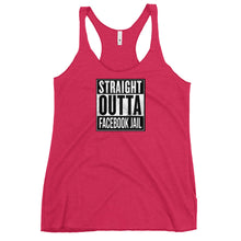 Load image into Gallery viewer, Straight Outta Facebook Jail Women's Racerback Tank (2022)