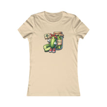 Load image into Gallery viewer, Dill With It Women&#39;s Slim Fit Tee by VTown Designs laying flat in the color soft cream
