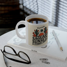 Load image into Gallery viewer, &quot;Saguaro Sunsets &amp; Starry Nights Verrado&quot; Jumbo Mug – 20oz Ceramic Beauty
