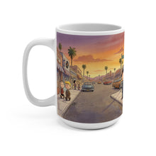 Load image into Gallery viewer, 15oz Ceramic Mug Peanuts Phoenix Arizona Sunset Street Scene

