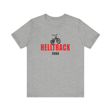 Load image into Gallery viewer, Helltrack 1986 BMX Tee - Vintage Athletic Gray | 80s Movie Fans | VTown Designs
