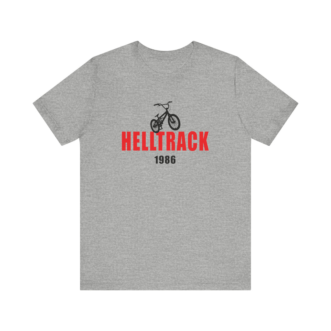 Helltrack 1986 BMX Tee - Vintage Athletic Gray | 80s Movie Fans | VTown Designs