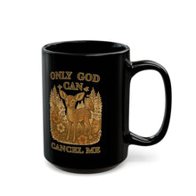 Load image into Gallery viewer, Ceramic Mug — "Only God Cancel Me" Floral Deer Coffee Cup
