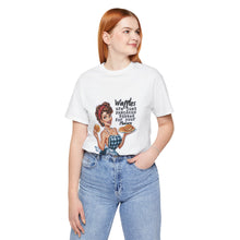 Load image into Gallery viewer, Waffles Ribbed for Your Pleasure Tee - Retro Revelations: Sassy Edition
