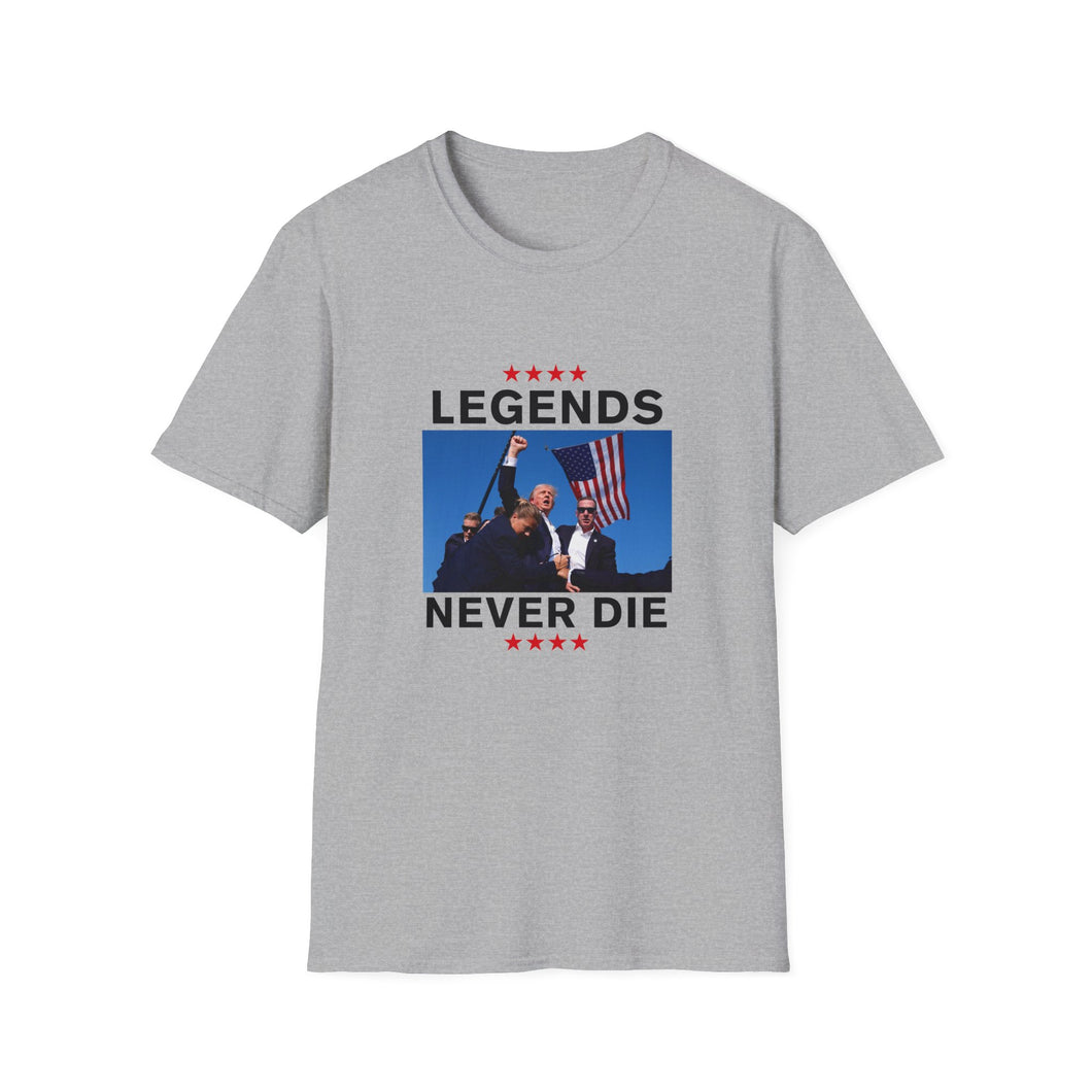 Legends Never Die Trump 2024 T-Shirt - Unisex MAGA Apparel [Sport Grey]