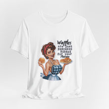 Load image into Gallery viewer, Waffles Ribbed for Your Pleasure Tee - Retro Revelations: Sassy Edition
