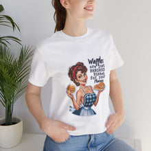 Load image into Gallery viewer, Waffles Ribbed for Your Pleasure Tee - Retro Revelations: Sassy Edition
