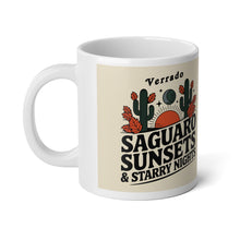 Load image into Gallery viewer, &quot;Saguaro Sunsets &amp; Starry Nights Verrado&quot; Jumbo Mug – 20oz Ceramic Beauty
