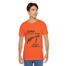 Load image into Gallery viewer, Guns Don&#39;t Kill...Happy Gilmore Inspired Tee - Unisex, Orange Only
