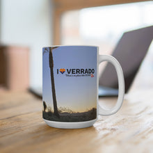 Load image into Gallery viewer, Mug with 'I ❤️ Verrado' design on a wooden surface
