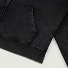 Load image into Gallery viewer, Wear Your Horror Heart | Beetlejuice LOVE TO DEATH Zip Hoodie [CLOSE-UP]
