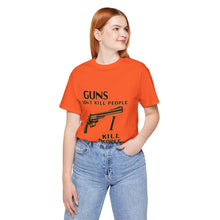 Load image into Gallery viewer, Guns Don&#39;t Kill...Happy Gilmore Inspired Tee - Unisex, Orange Only
